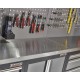 Werkstatt Set mit Metallarbeitsplatte, Werkzeugschrank - Lochwand - 9 Schubladen - Werkstatteinrichtung - 204 x 46 x 94,6 cm
