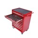 Werkstattwagen bestückt - Werkstattwagen gefüllt Rot 9 Schubladen - 6 Schubladen gefüllt mit Werkzeug in Schaumstoffeinlage