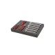Werkzeug Schaumstoffeinlage 43 x 29 x 3 cm - 4 Lagen - Typ Kaizen foam - EPE Schaumstoff