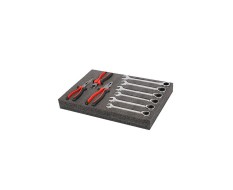Werkzeug Schaumstoffeinlage 43 x 29 x 5 cm - 6 Lagen - Typ Kaizen foam - EPE Schaumstoff