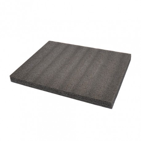 Werkzeug Schaumstoffeinlage 57 x 43 x 3 cm. - 4 Lagen - Typ Kaizen foam - EPE Schaumstoff