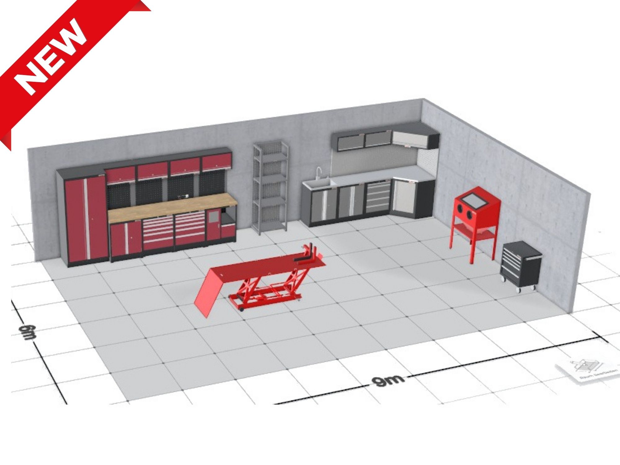 Gestalten Sie Ihre Werkstatt effizient mit dem 3D-Werkstattkonfigurator