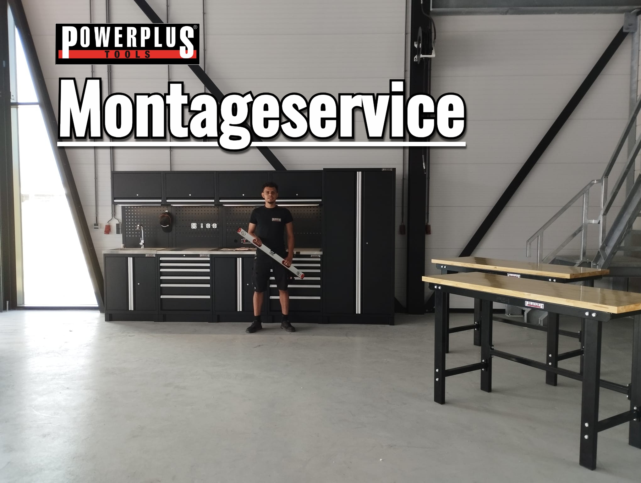 Werkstatteinrichtung mit Montage & Service - Powerplustools